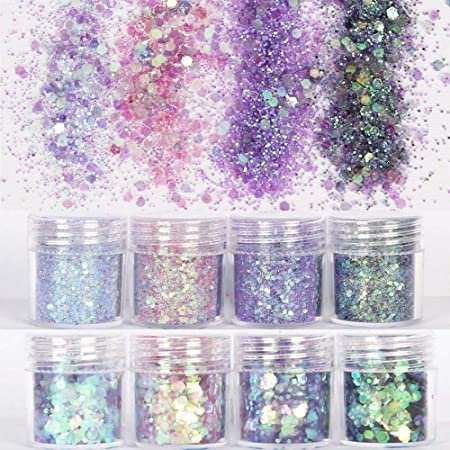 COKOHAPPY Holographic Mermaid Dreams Chunky Glitter Sequins