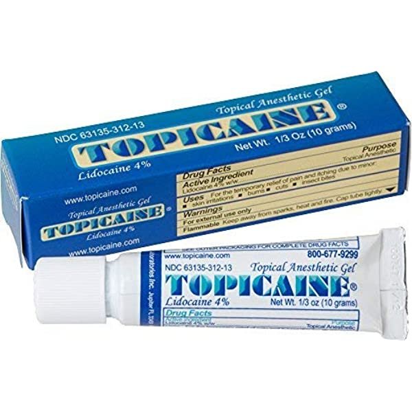 topicaine numbing gel