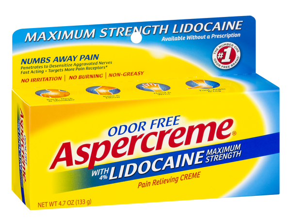 Aspercreme Pain Relief Cream with Lidocaine