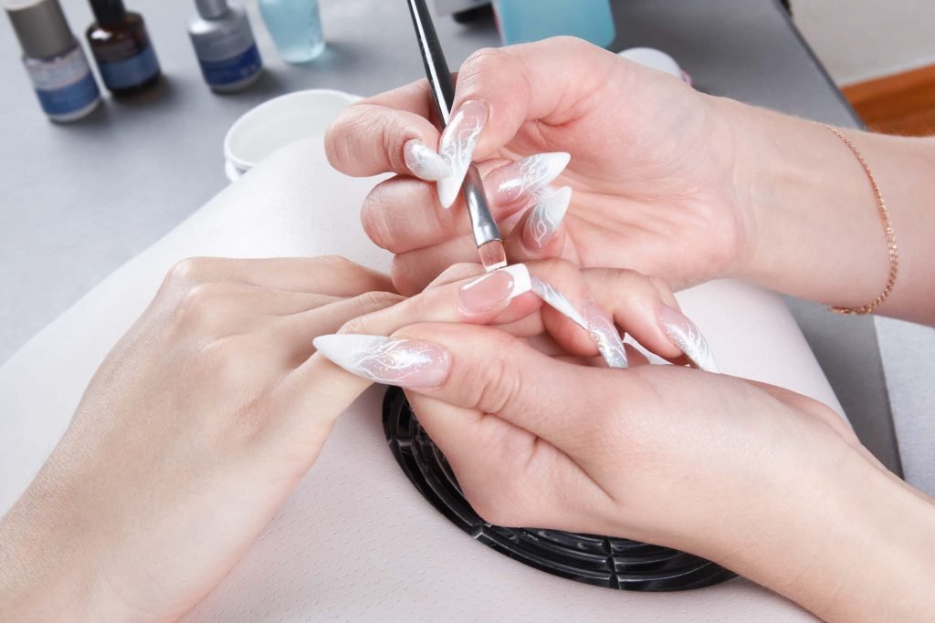 Apply Nail Tips with Gel Overlay