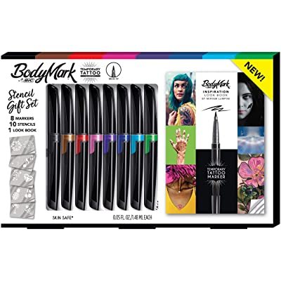 BIC BodyMark Temporary Tattoo Markers with Stencil Kit