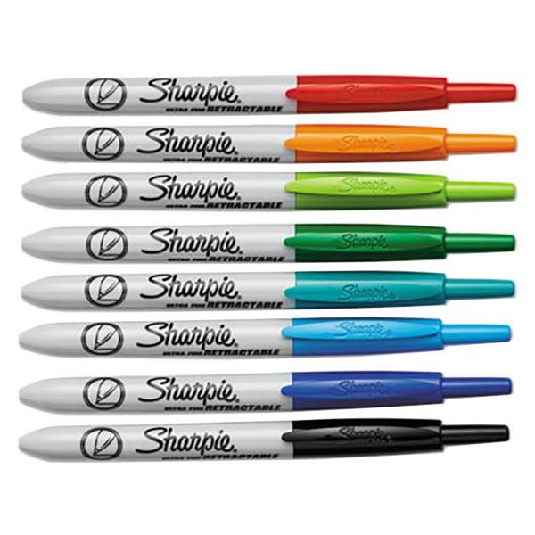 Sharpie Retractable Permanent Markers, Ultra Fine Point