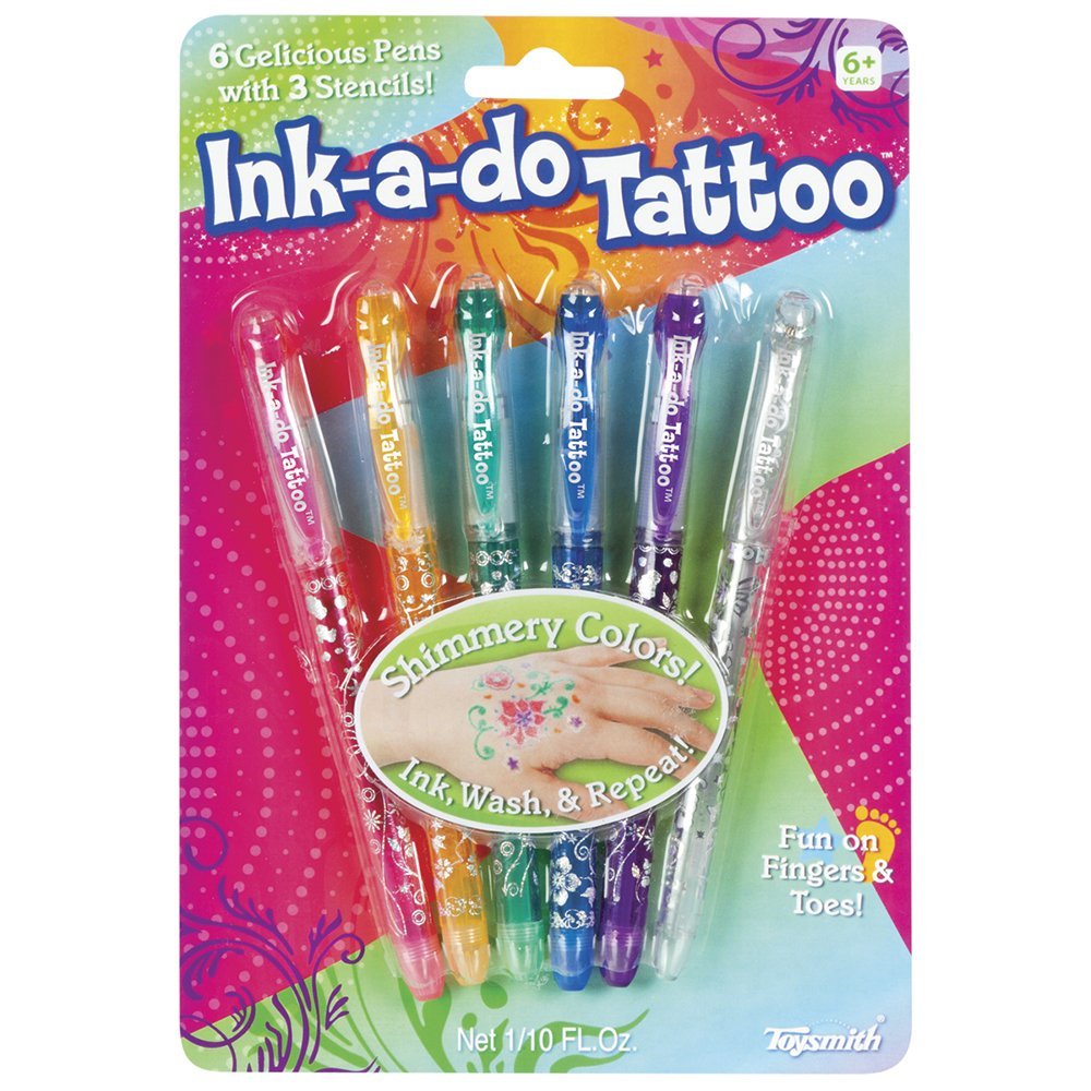 Toysmith Ink-A-Do Shimmery Tattoo Pens